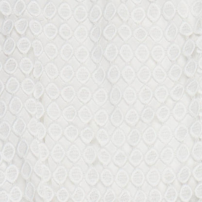 Voluez Vous Womens White Polyester A-Line Size M Round Neck