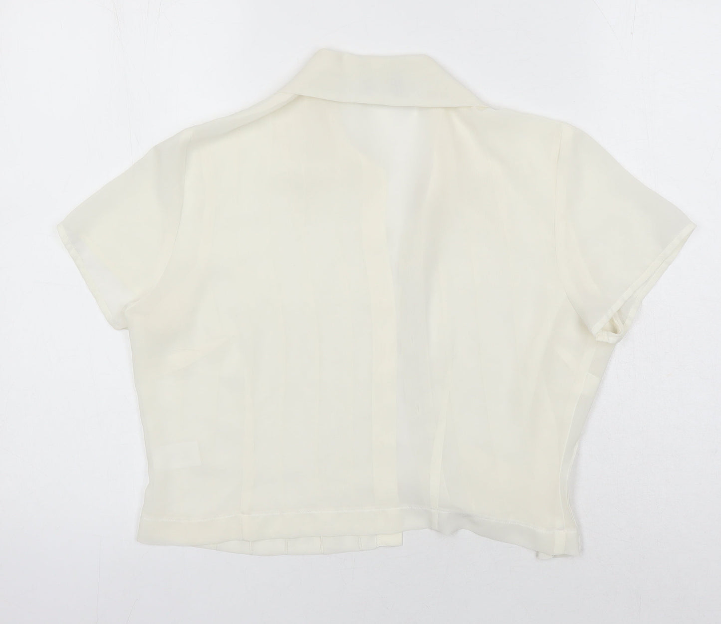 Womens UK Size 12 Wallis Ivory Basic Blouse