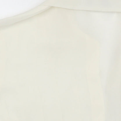 Womens UK Size 12 Wallis Ivory Basic Blouse