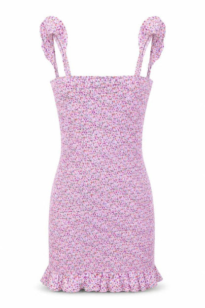 PRETTYLITTLETHING Womens Ivory Fair Isle Viscose Mini Size 4 Round Neck
