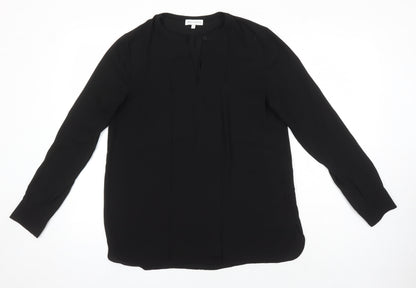 Womens UK Size 10 Warehouse Black Tunic Blouse