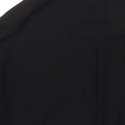 Womens UK Size 10 Warehouse Black Tunic Blouse