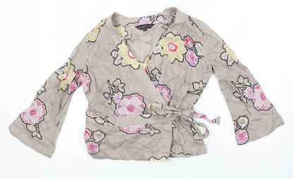 Womens UK Size L Great Plains Multicoloured Kimono Blouse