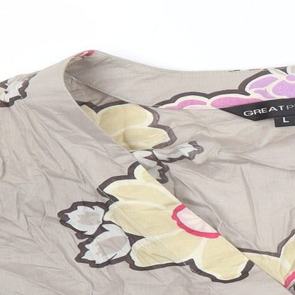 Womens UK Size L Great Plains Multicoloured Kimono Blouse