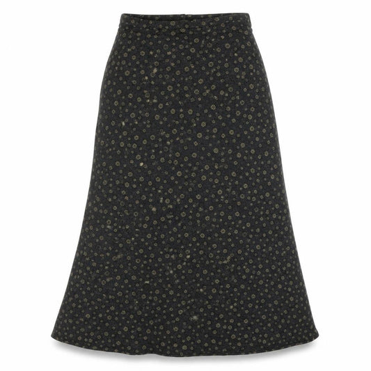 Charlotte Halton Womens Multicoloured Floral Acrylic A-Line Skirt Size 12 Zip