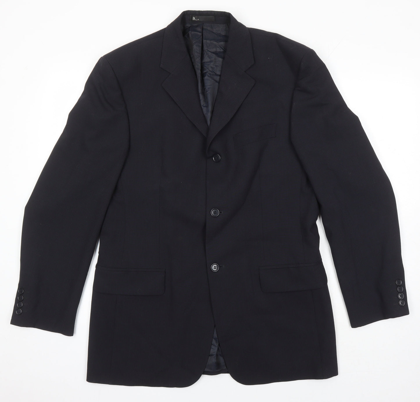 Mens UK Size 38 BHS Regular Black Suit Jacket