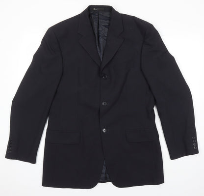 Mens UK Size 38 BHS Regular Black Suit Jacket