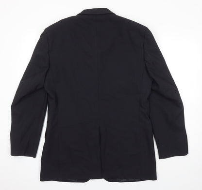 Mens UK Size 38 BHS Regular Black Suit Jacket