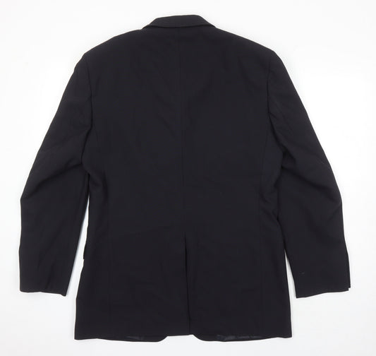 Mens UK Size 38 BHS Regular Black Suit Jacket