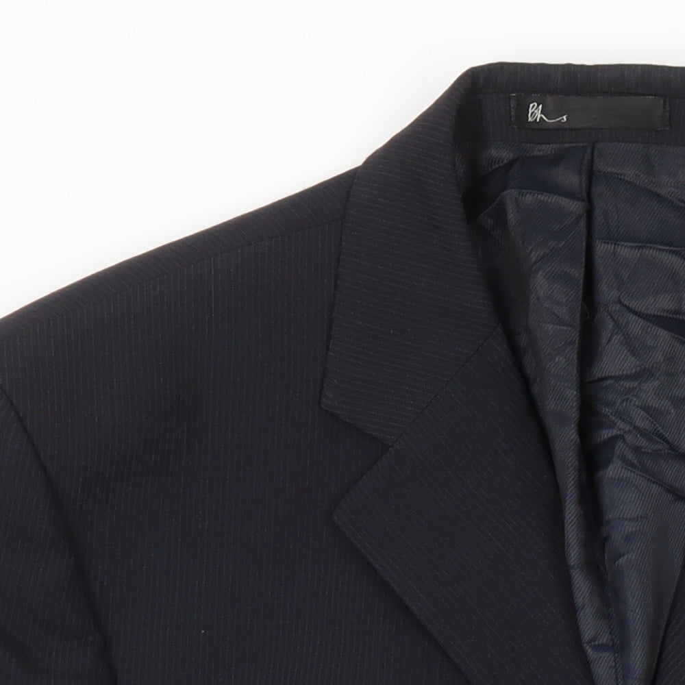Mens UK Size 38 BHS Regular Black Suit Jacket