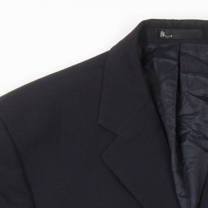 Mens UK Size 38 BHS Regular Black Suit Jacket
