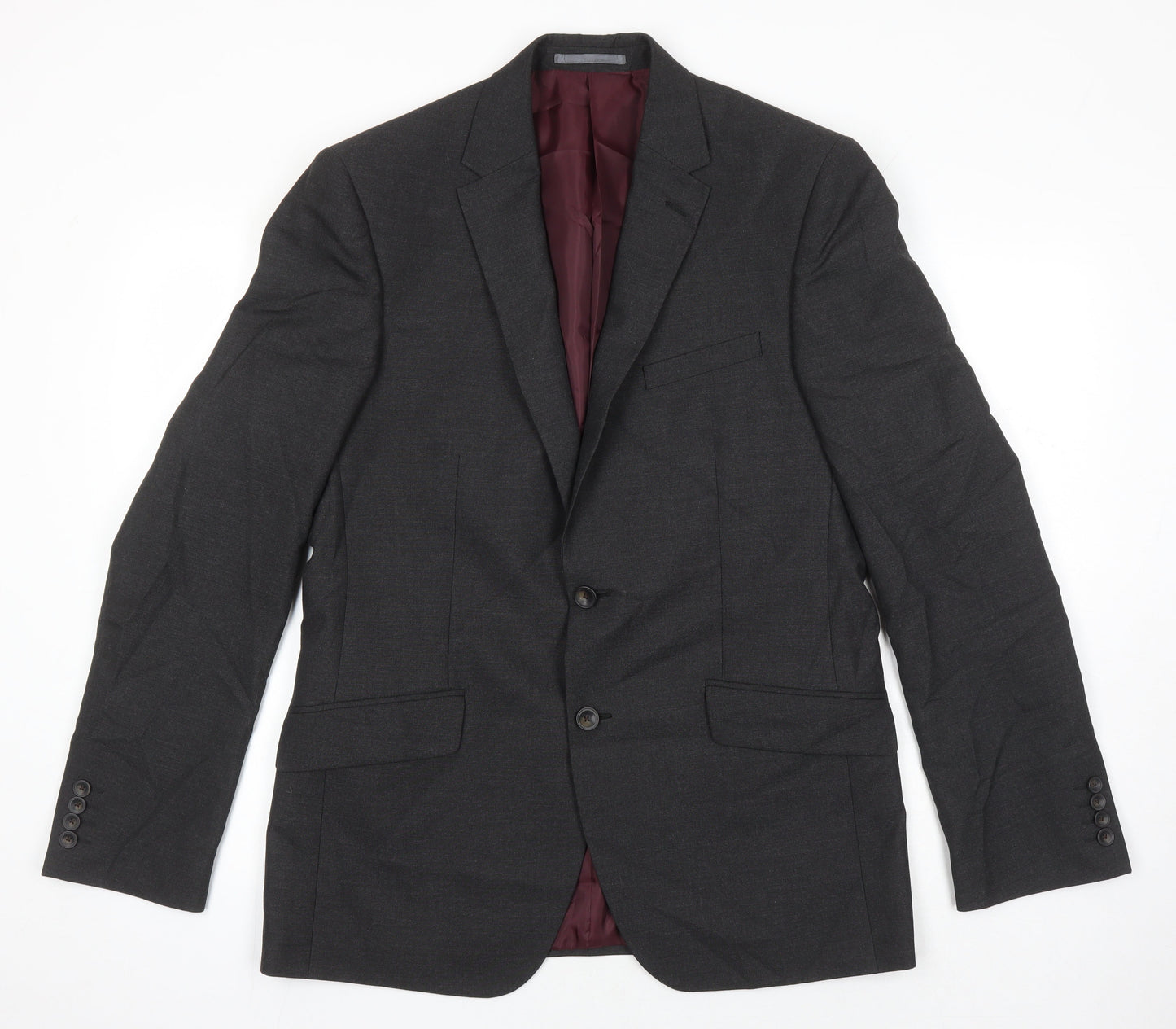 Mens UK Size 40 M&S Big & Tall Grey Suit Jacket
