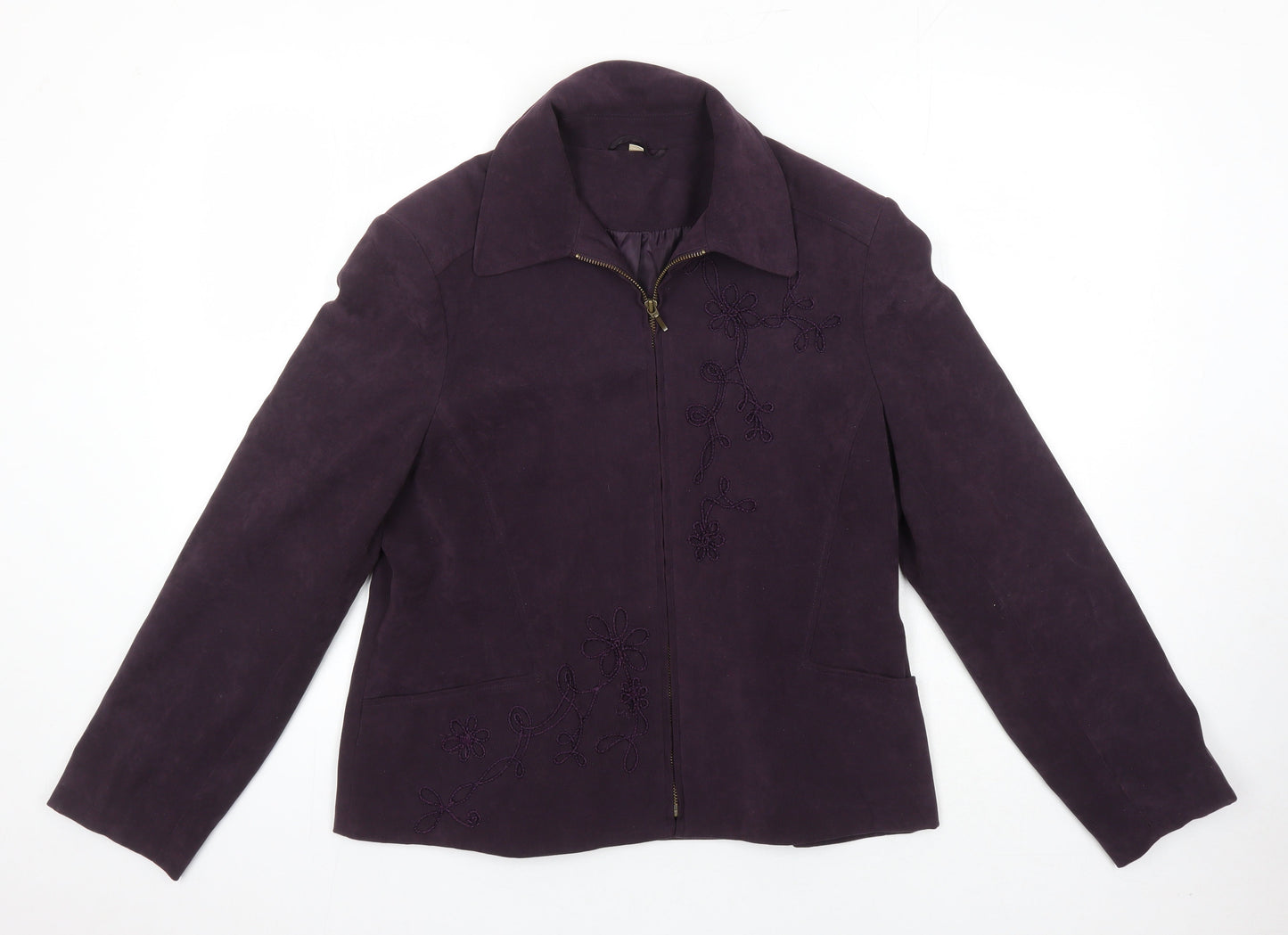 Womens UK Size 14 EWM Purple Jacket