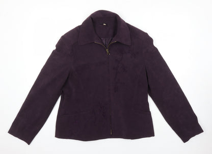 Womens UK Size 14 EWM Purple Jacket