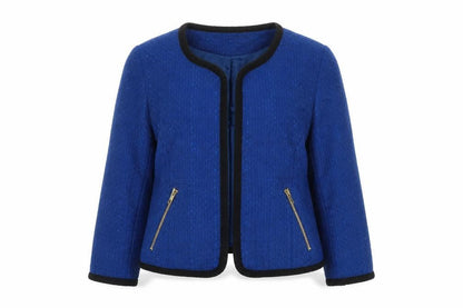 H&M Womens Blue Jacket Blazer Size 12