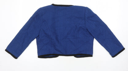 H&M Womens Blue Jacket Blazer Size 12