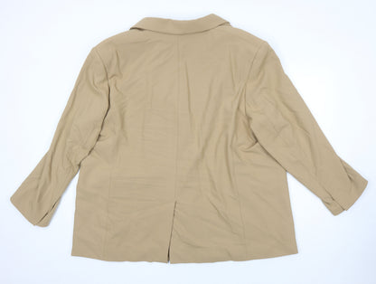 Womens UK Size 24 M&S Beige Jacket