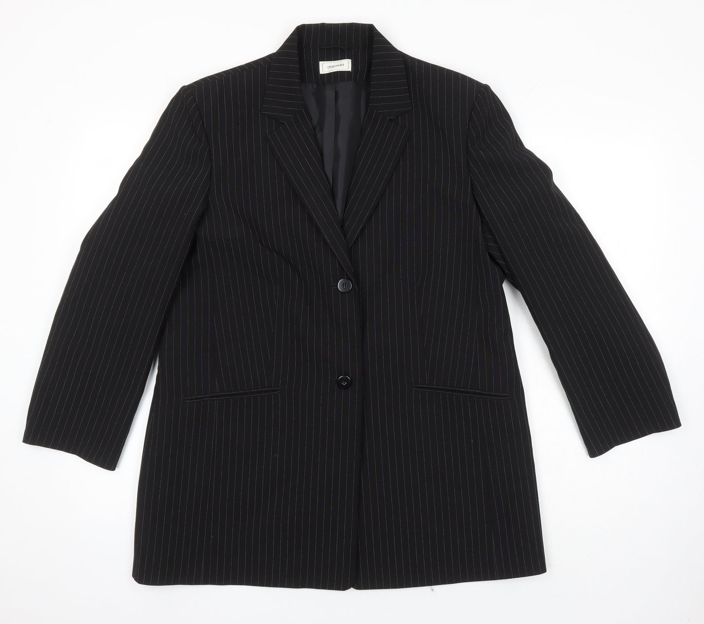 Womens UK Size 16 Agenda Black Jacket