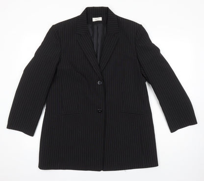 Womens UK Size 16 Agenda Black Jacket