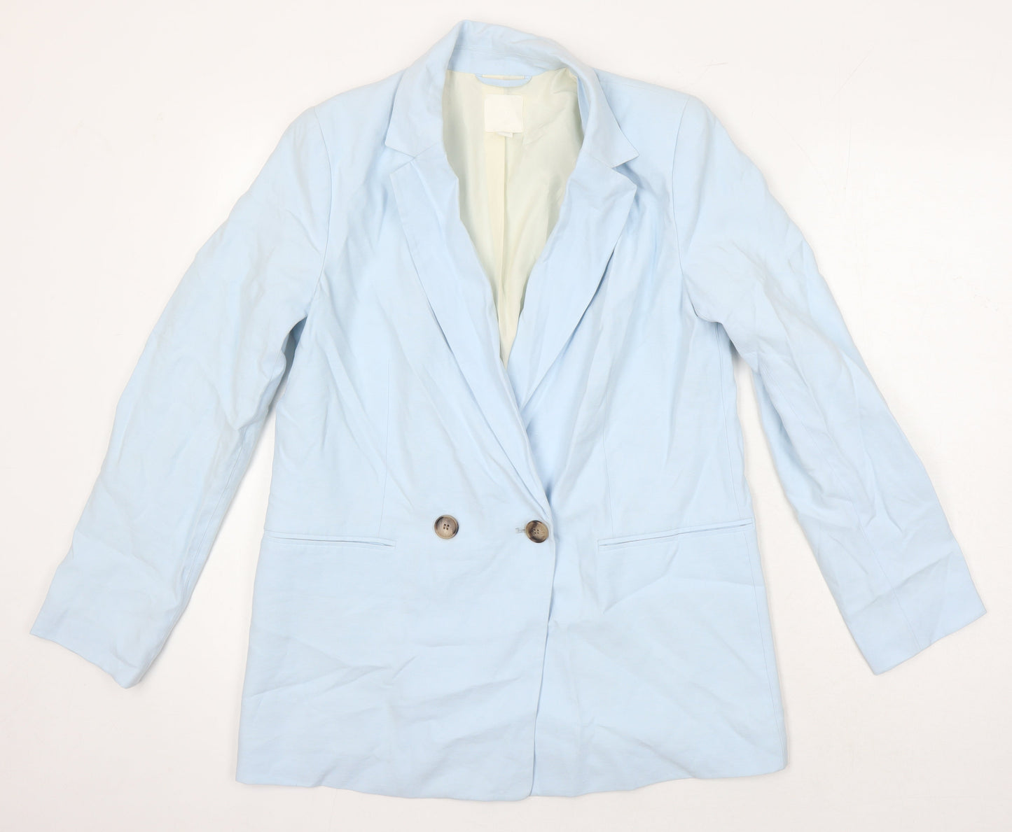 Womens UK Size 10 H&M Blue Jacket