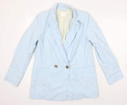 Womens UK Size 10 H&M Blue Jacket