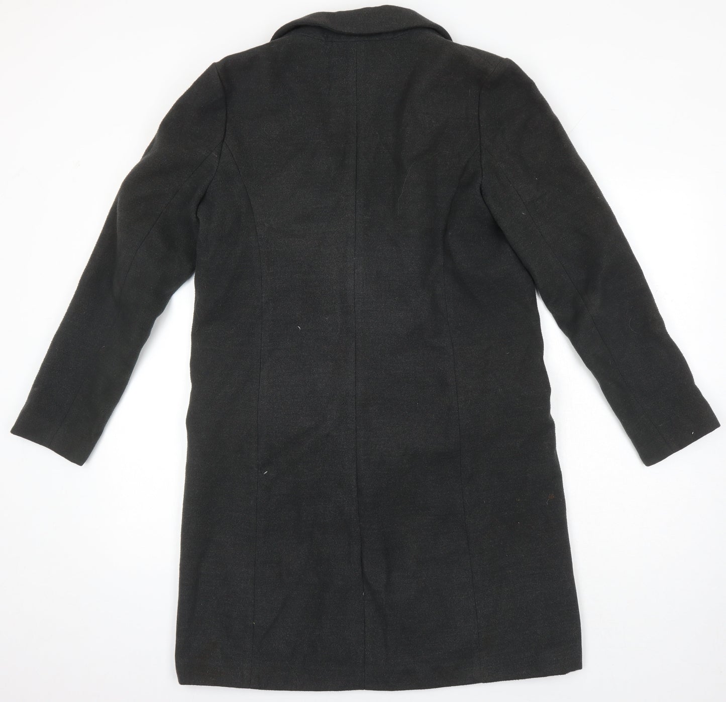 Gina Tricot Womens Grey Overcoat Coat Size 12