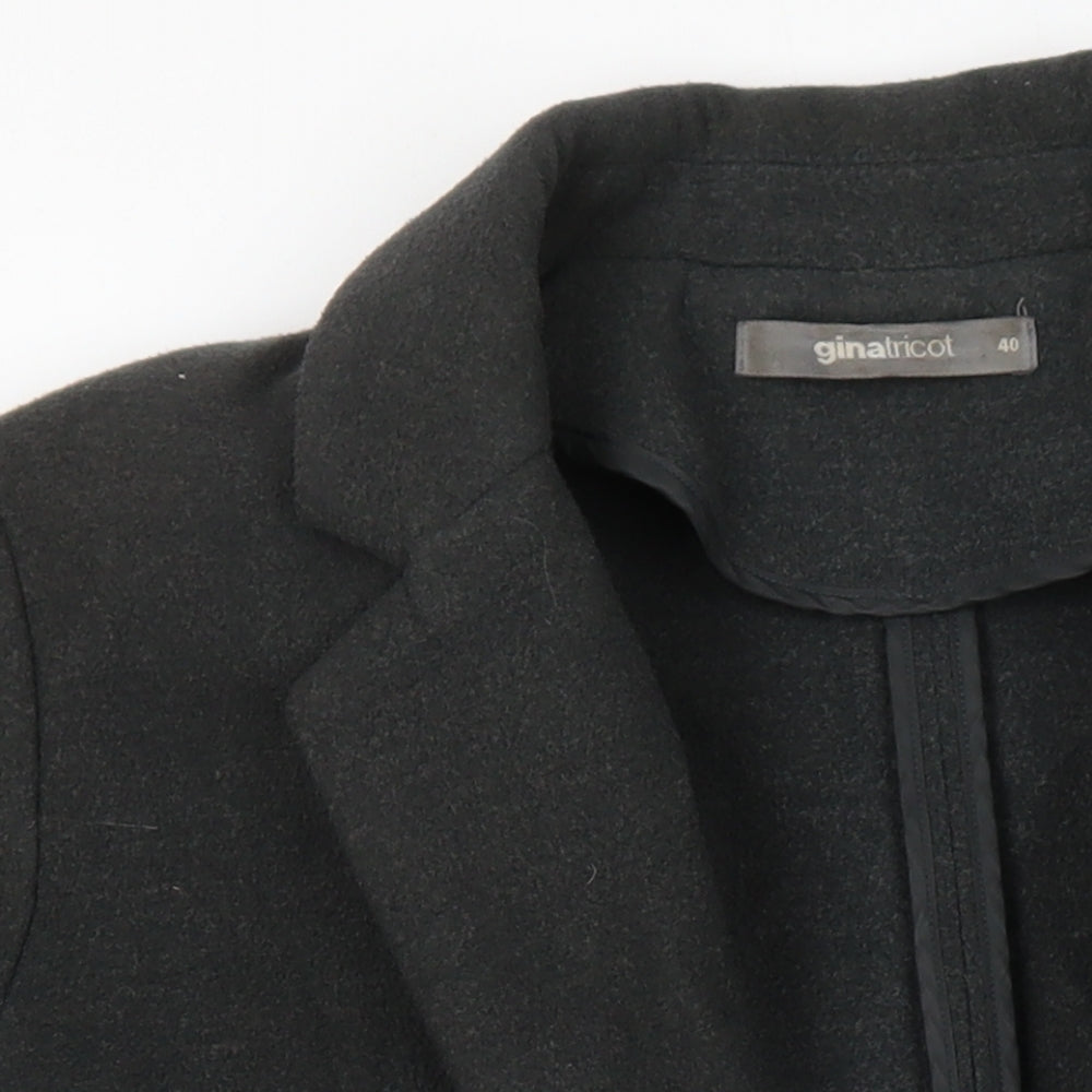 Gina Tricot Womens Grey Overcoat Coat Size 12