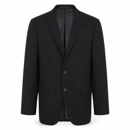 Carreman Mens Black Polyester Jacket Blazer Size 38 Regular