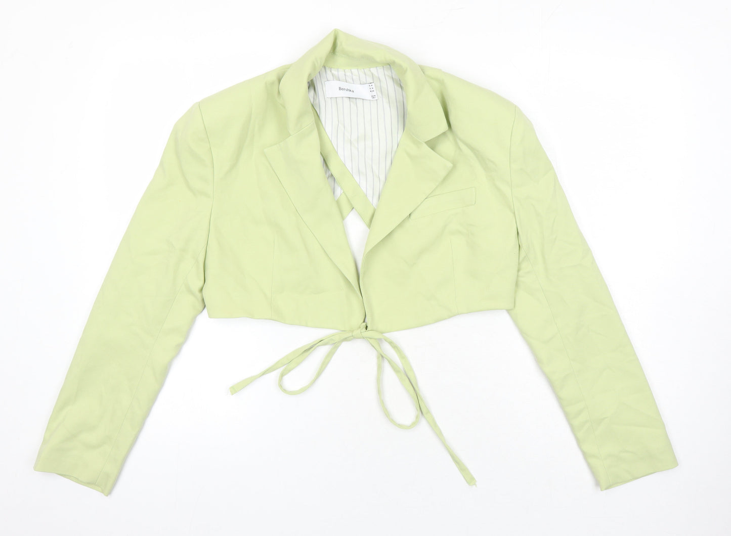 Womens UK Size L Bershka Green Jacket Blazer