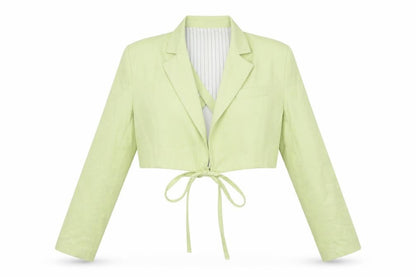 Womens UK Size L Bershka Green Jacket Blazer