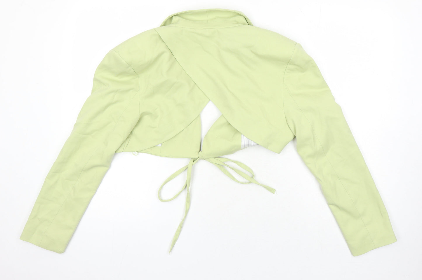 Womens UK Size L Bershka Green Jacket Blazer