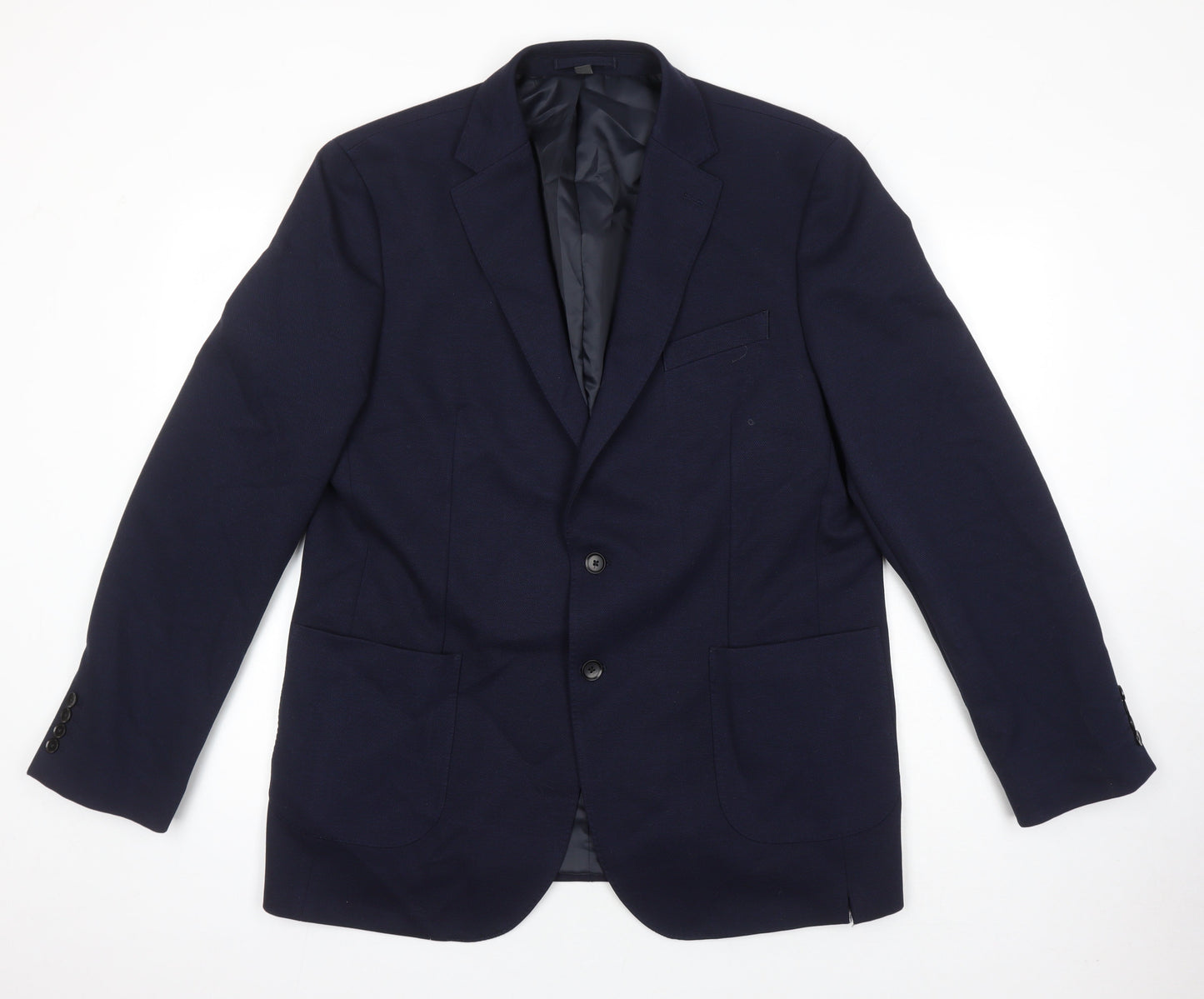 Mens UK Size 44 M&S Regular Blue Suit Jacket
