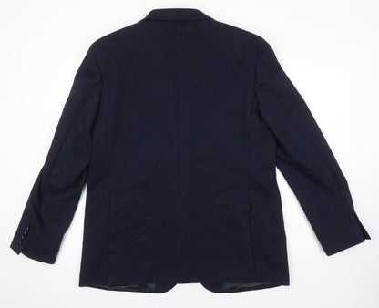 Mens UK Size 44 M&S Regular Blue Suit Jacket