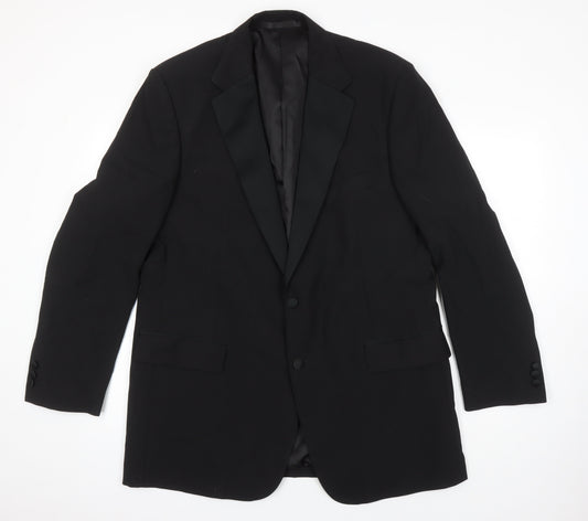 Mens UK Size 44 Marks and Spencer Regular Black Suit Jacket