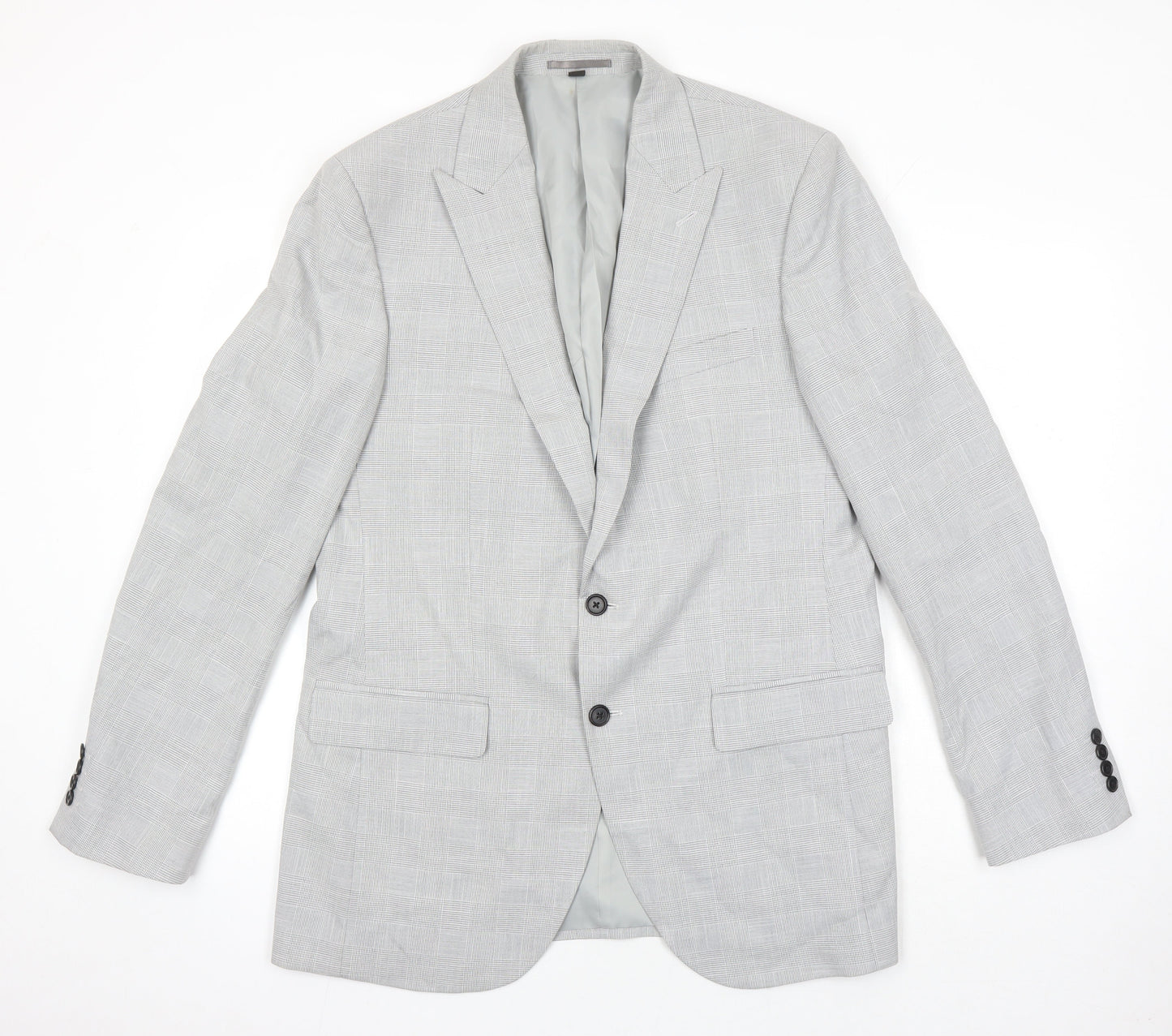 Mens UK Size 42 M&S Big & Tall Grey Suit Jacket