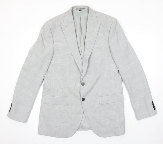 Mens UK Size 42 M&S Big & Tall Grey Suit Jacket