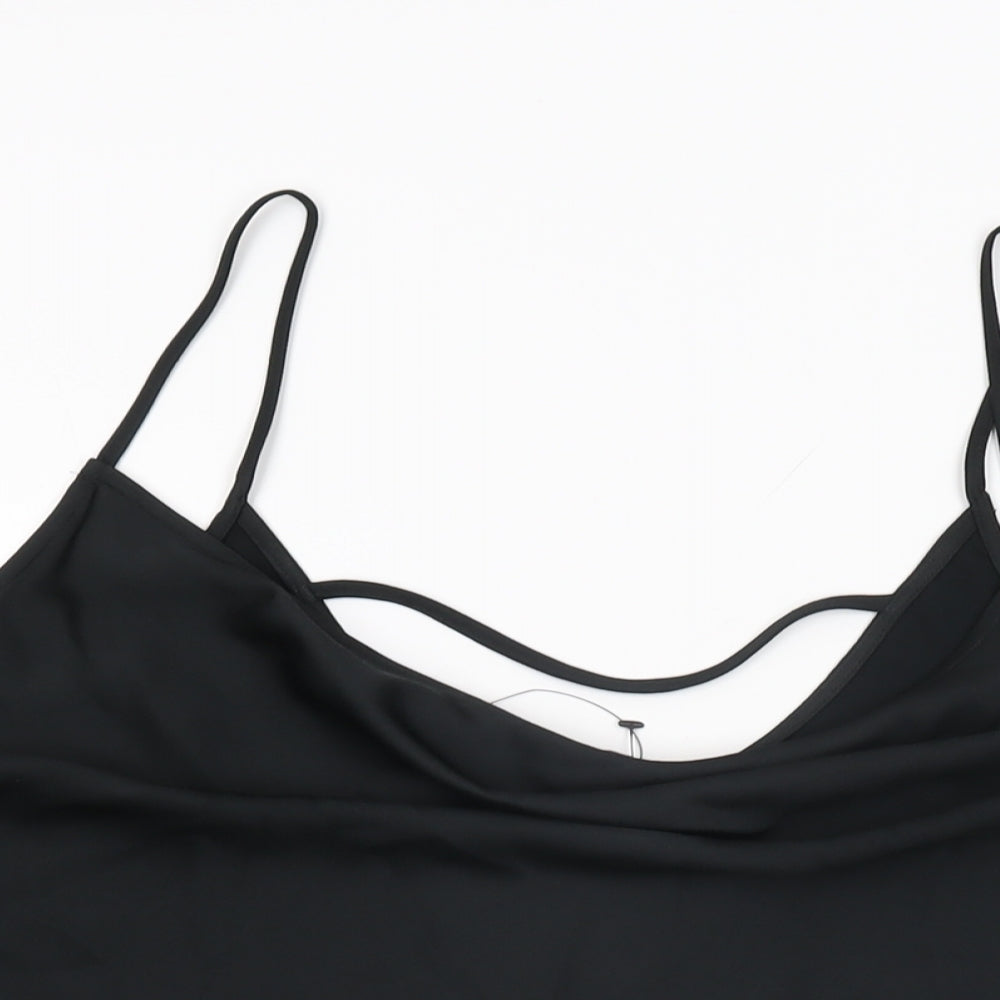 Womens UK Size 24 Marks and Spencer Black Camisole T-Shirt