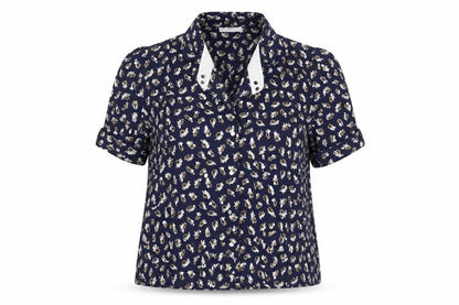 Womens UK Size 18 Berkertex Blue Basic Button-Up