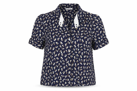Womens UK Size 18 Berkertex Blue Basic Button-Up