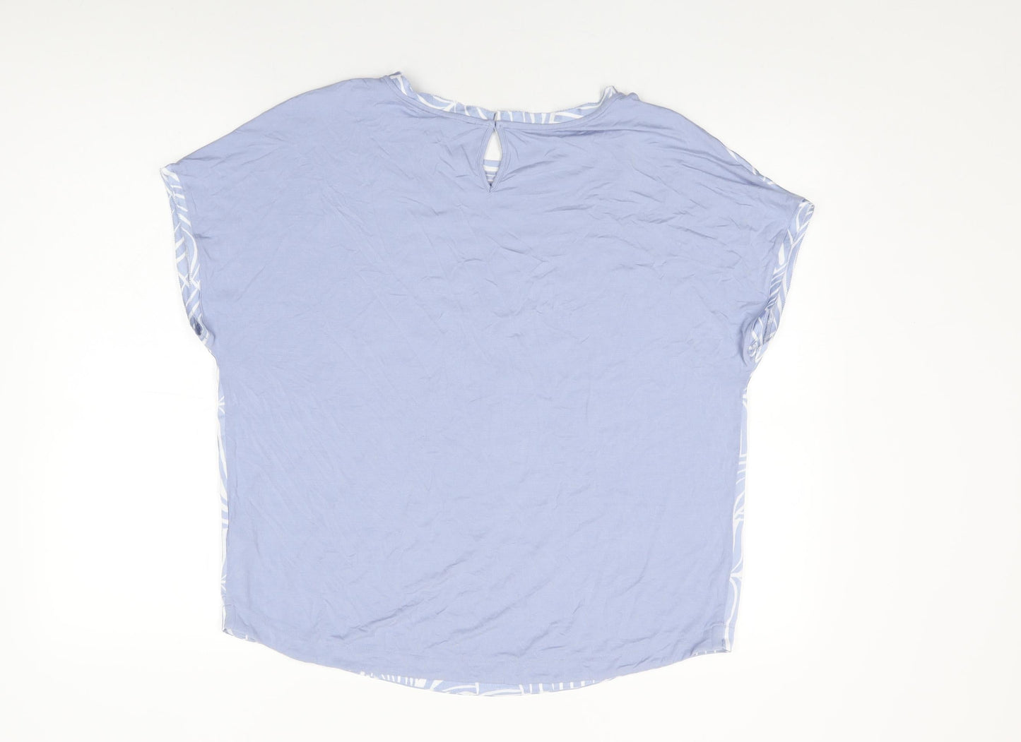 Womens UK Size 14 Marks and Spencer Blue Basic Blouse