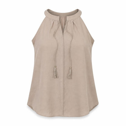 Womens UK Size M Rose + Olive Beige Basic T-Shirt