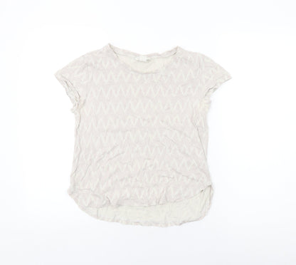 Womens UK Size XS H&M White Basic T-Shirt