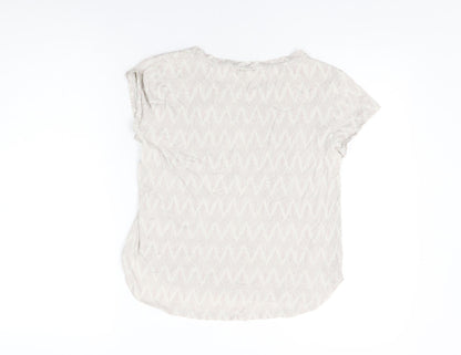 Womens UK Size XS H&M White Basic T-Shirt