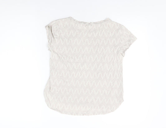 Womens UK Size XS H&M White Basic T-Shirt