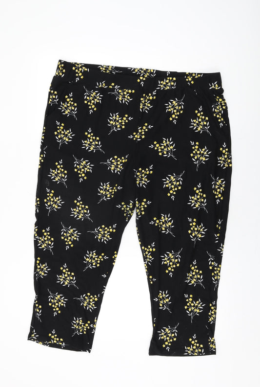 Womens UK Size 20 Intuition Regular Fit  Black Trousers
