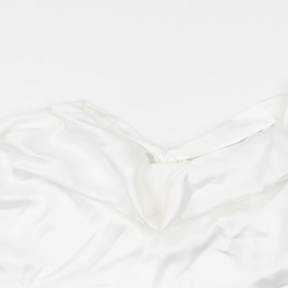 Womens UK Size M Zara White Basic Blouse