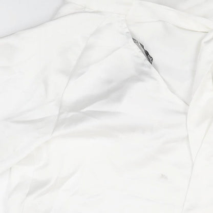 Womens UK Size M Zara White Basic Blouse