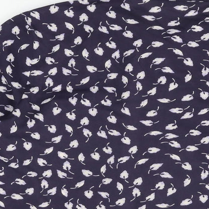 Womens UK Size 14 Marks and Spencer Blue Basic Button-Up