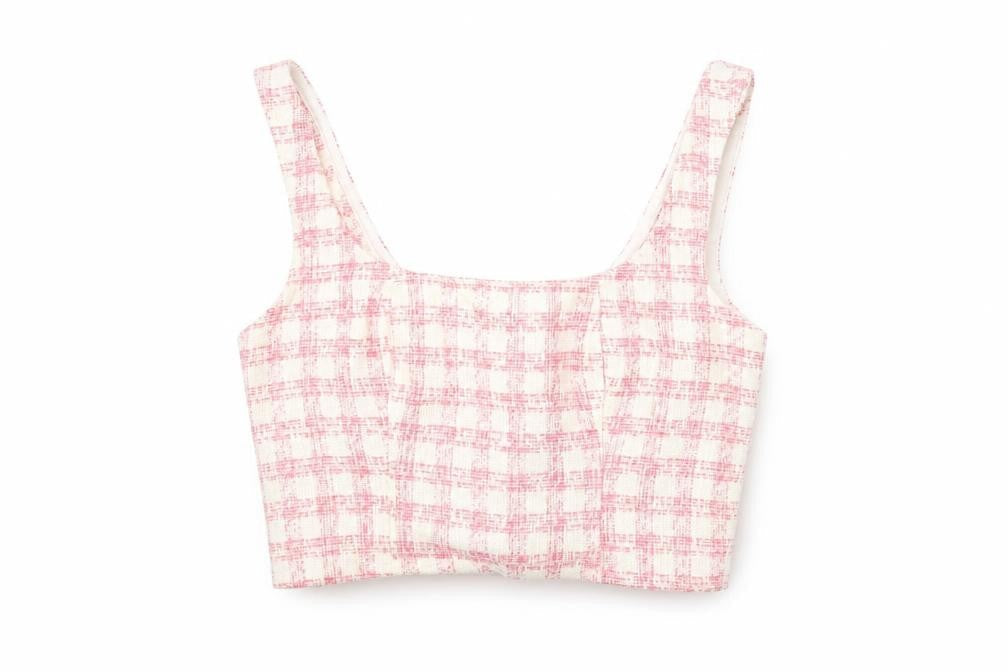 Womens UK Size 8 ASOS Pink Cropped T-Shirt