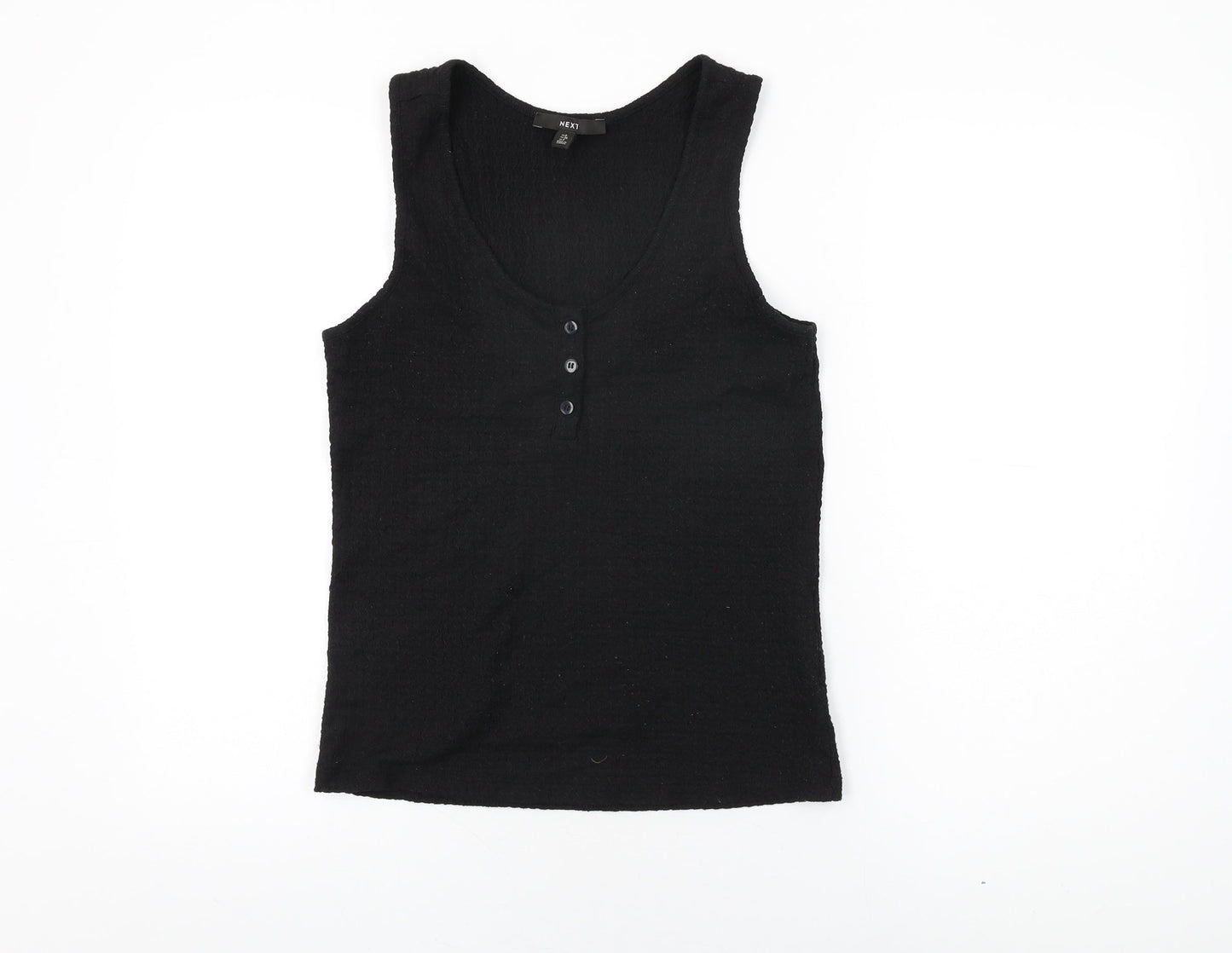 Womens UK Size 8 NEXT Black Basic T-Shirt
